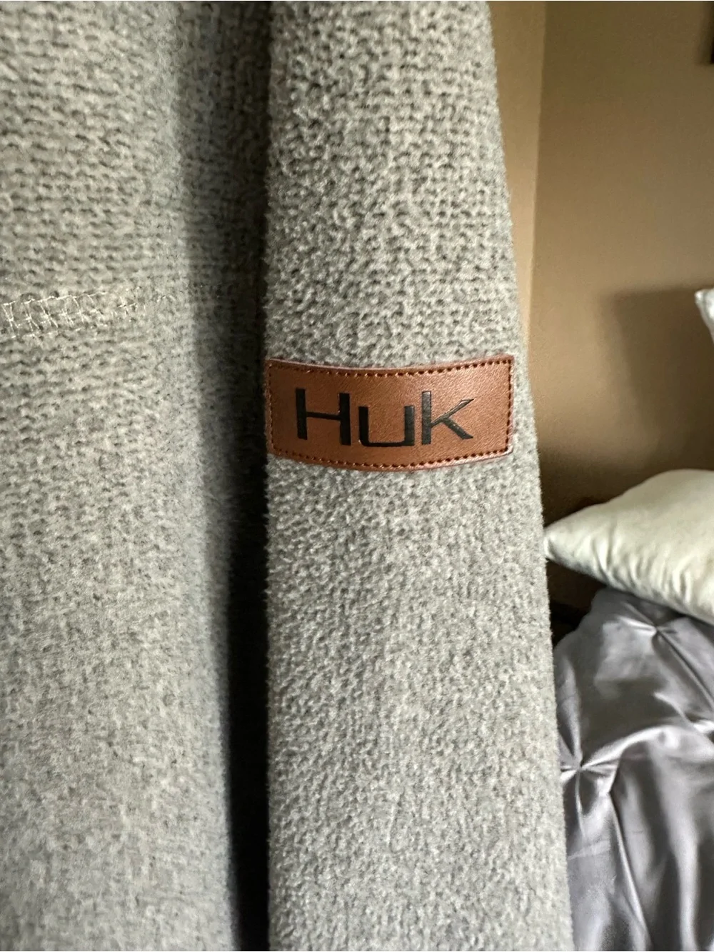 Huk Men's Heather Gray Half-Zip Pullover